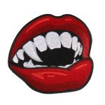 Hot Leathers Vampire Fangs Embroidered 4″X4″ Patch PPA8590
