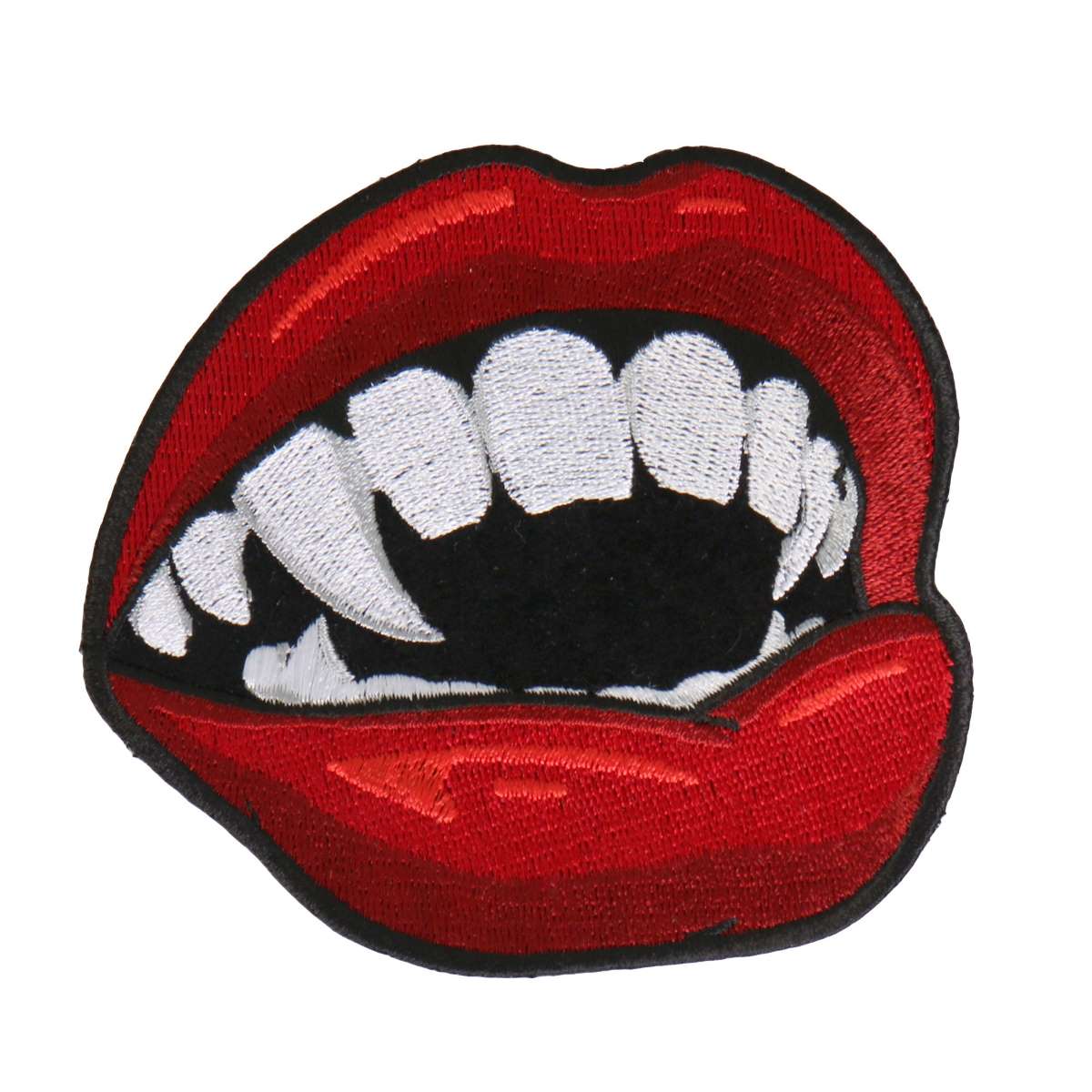 Hot Leathers Vampire Fangs Embroidered 4″X4″ Patch PPA8590