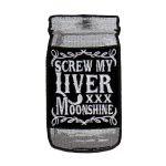 Hot Leathers PPA8650 Screw My Liver Embroidered 2″X4″ Patch