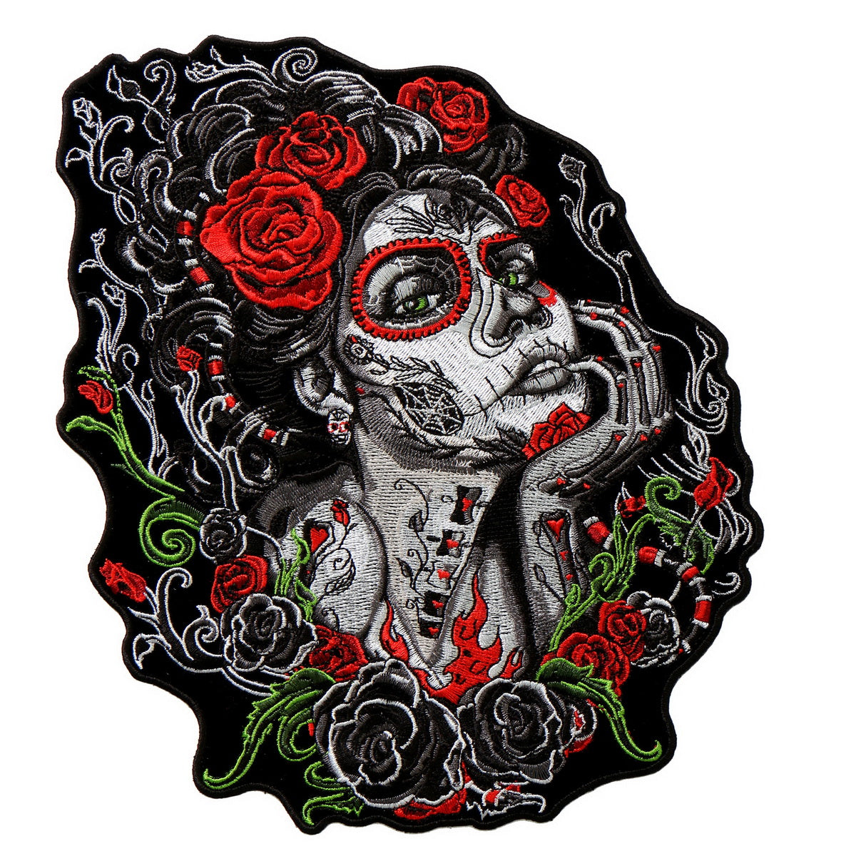 Hot Leathers PPA8685 Sugar Skull Woman 4″ x 6″ Patch