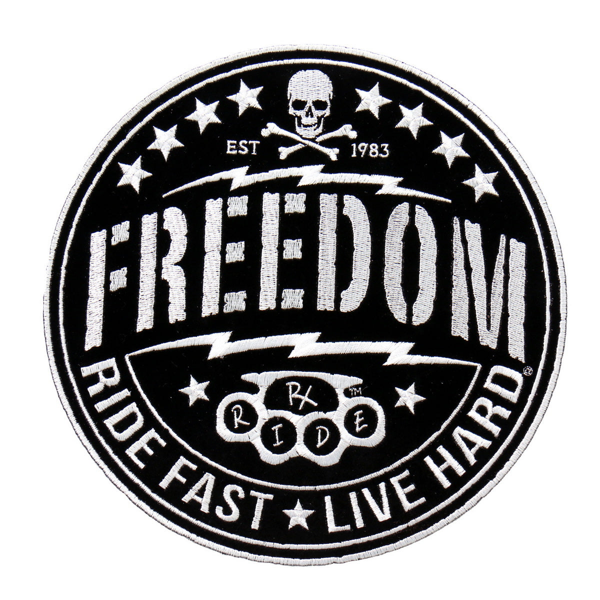 Hot Leathers PPA8790 Freedom Ride Fast Live Hard 4″x 4″ Patch