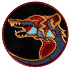 Hot Leathers PPA8920 Native Wolf 4″x4″ Patch