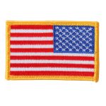 Hot Leathers PPA9011 Yellow Border Right Arm Flag 3″x2″ Patch