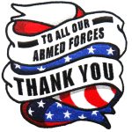 Hot Leathers PPA9120 To All Our Armed Forces 4″x4″ Patch