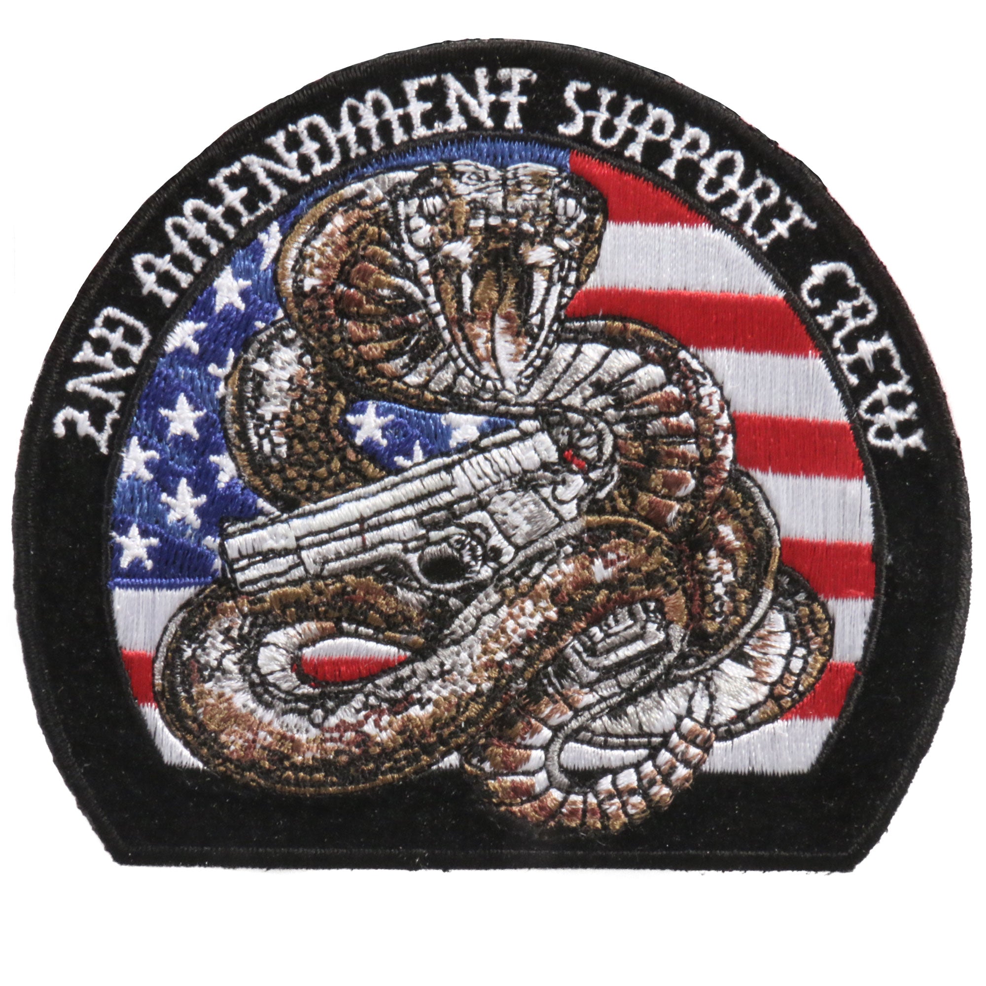 Hot Leathers PPA9173 2nd Amendment Rattle Snake 4″ x 3″ Patch