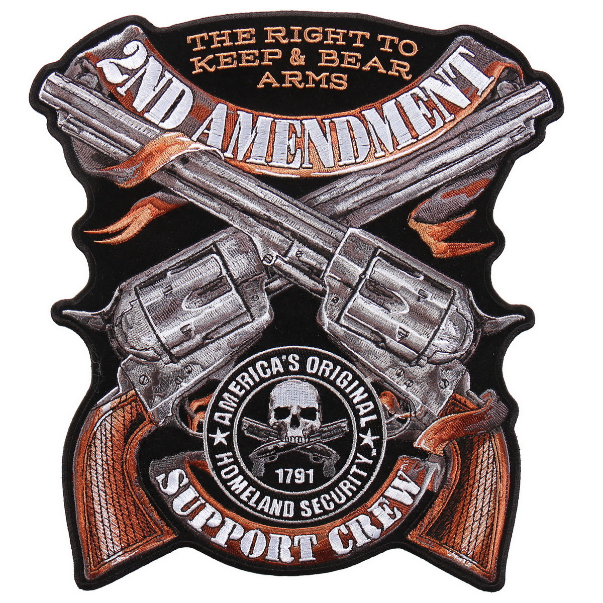 Hot Leathers PPA9449 Crossed Pistols 8″x10″ Patch