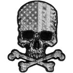 Hot Leathers PPA9450 Flag Skull 3″ x 4″ Patch