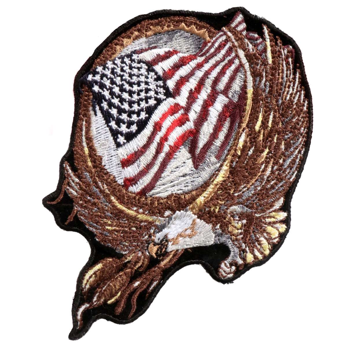 Hot Leathers Hoop Eagle Patch 4″X 4″ PPA9493