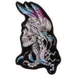 Hot Leathers PPA9686 Stones Indian Skull 4″x7″ Patch