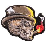 Hot Leathers PPA9723 Cigar Skull 4″x3″ Patch