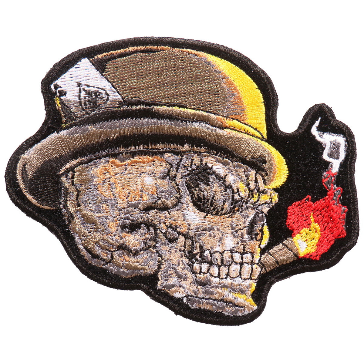 Hot Leathers PPA9723 Cigar Skull 4″x3″ Patch