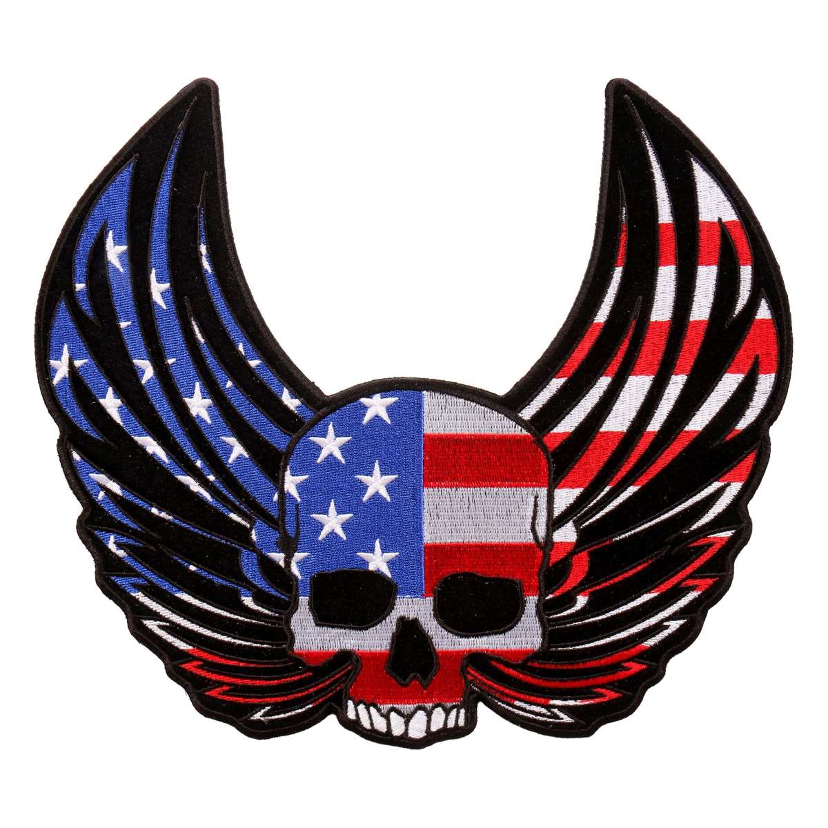Hot Leathers Skull Wings 10″ x 9″ Patch PPA9787