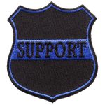 Hot Leathers PPA9870 Support Blue 3″x3″ Patch