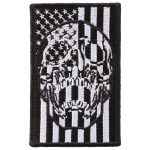 Hot Leathers PPA9880 American Flag Skull 2″x3″ Patch