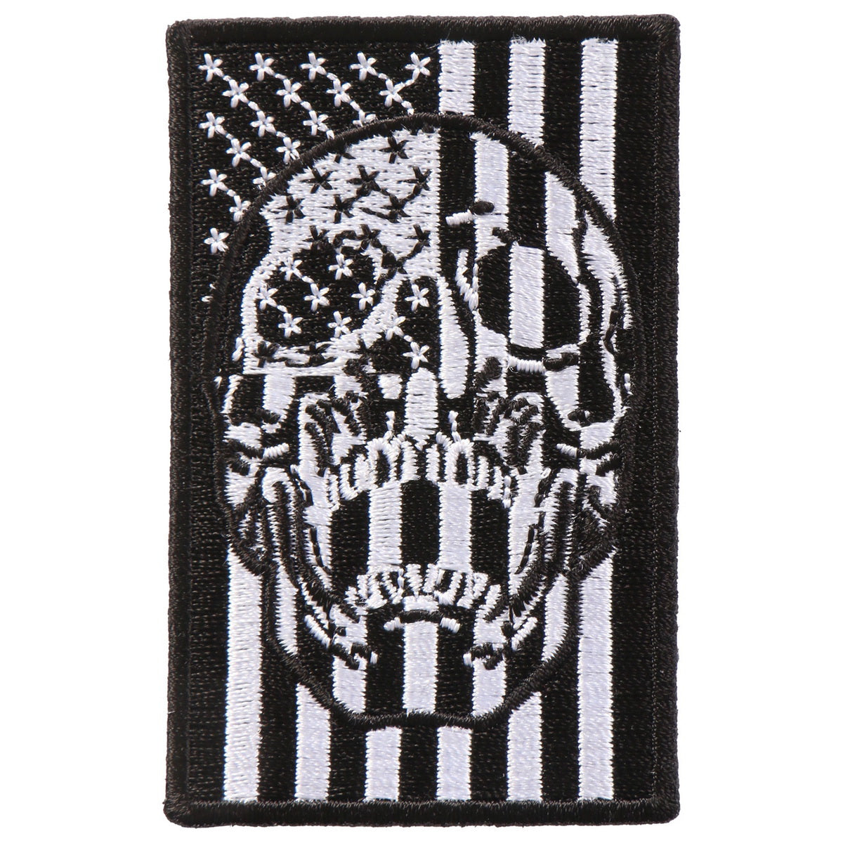 Hot Leathers PPA9880 American Flag Skull 2″x3″ Patch