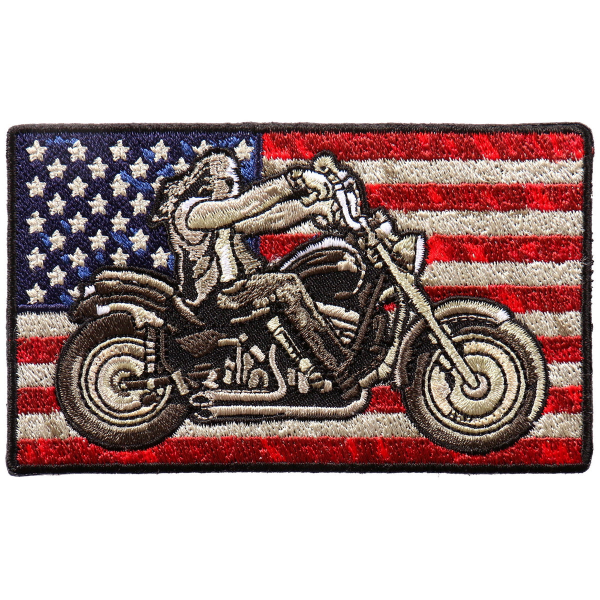 Hot Leathers PPA9893 Biker Flag 4″x2″ Patch