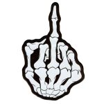 Hot Leathers PPB1018 Middle Finger Reflective 7″ x 11″ Patch