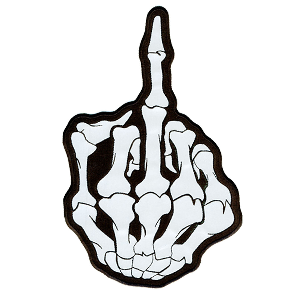 Hot Leathers PPB1018 Middle Finger Reflective 7″ x 11″ Patch