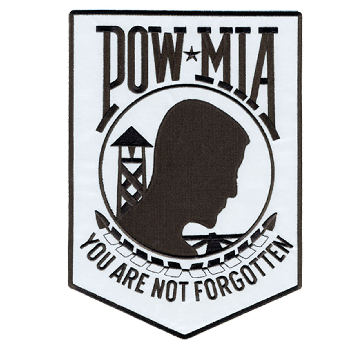 Hot Leathers PPB1020 POW MIA Reflective Safety 3″ x 4″ Patch