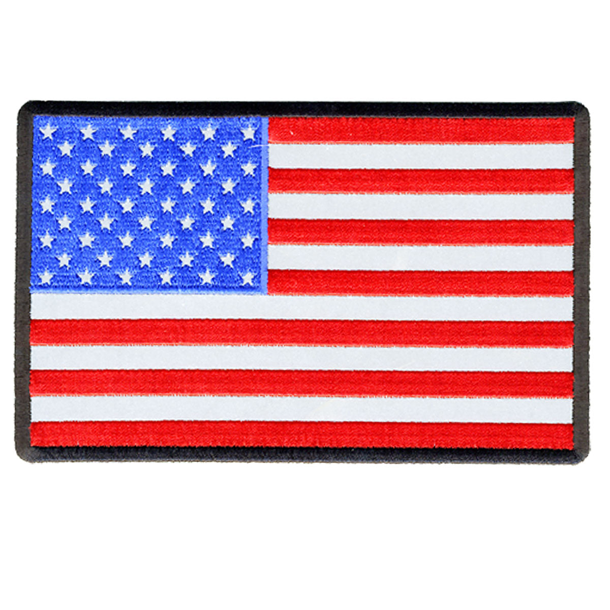 Hot Leathers PPB1033 American Flag Reflective 6″ x 4″ Patch
