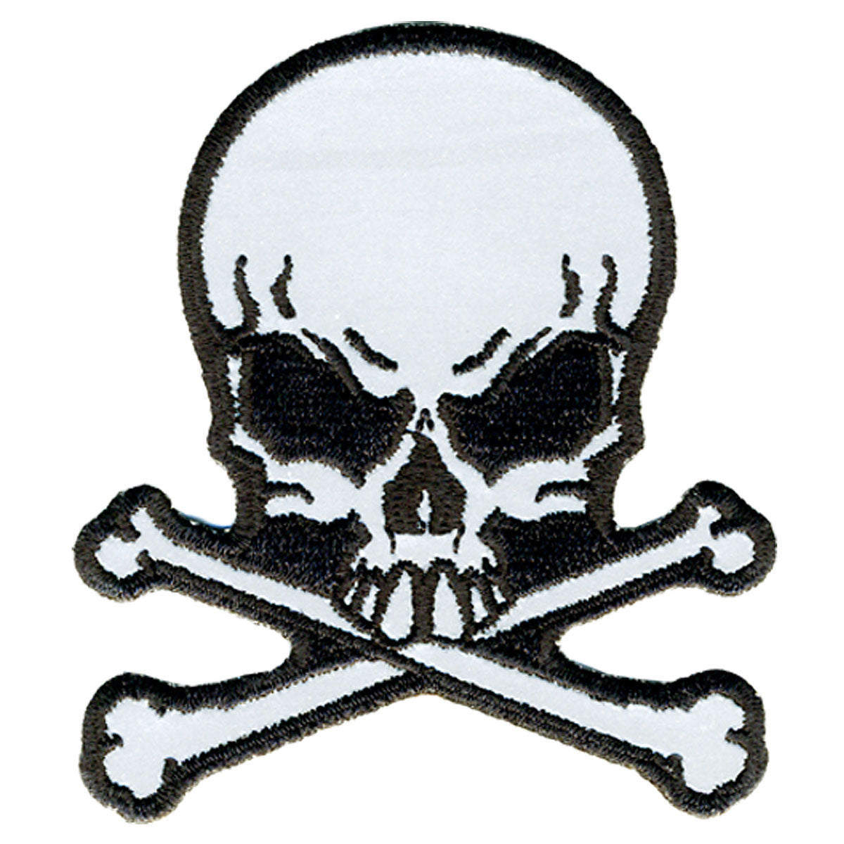 Hot Leathers PPB1060 Refliective Skulls N BNS 3″ x 3″ Patch