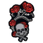 Hot Leathers PPB1090  Refliective Skulls N BNS 4″ x 3″ Patch