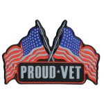 Hot Leathers Proud Vet Reflective 5″ Patch PPB1113