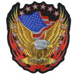 Hot Leathers Reflective Eagle 10″ x 12″ Patch PPB1189