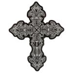 Hot Leathers 4″ x 5″ Reflective Crucifix Patch PPB1210