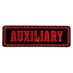 Hot Leathers Red Officer Auxiliary 4″ x 1″ Patch PPD2022
