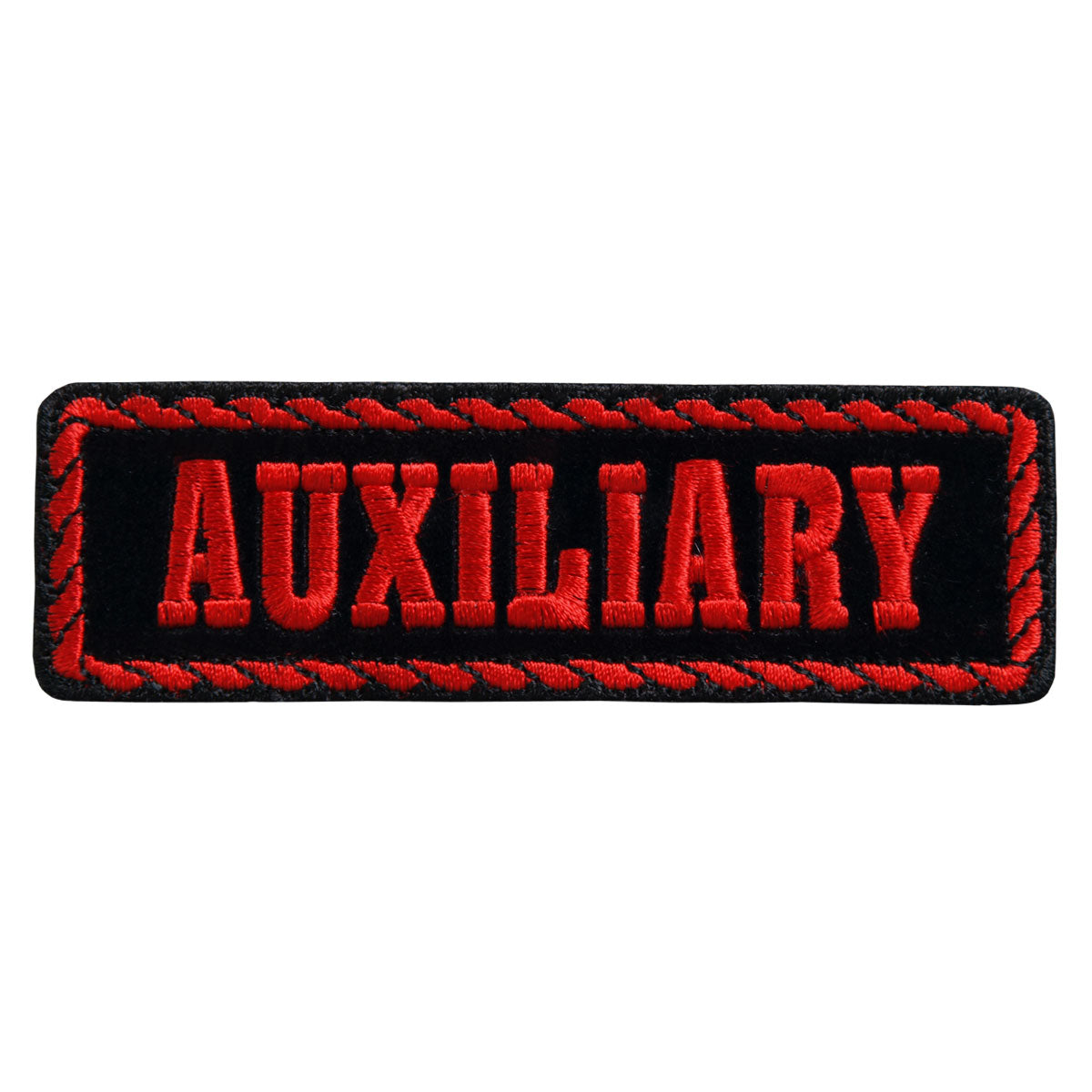 Hot Leathers Red Officer Auxiliary 4″ x 1″ Patch PPD2022