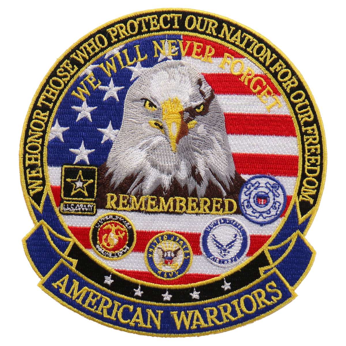 Hot Leathers We Honor American Warriors es 5″ x 5″ Patch PPE1116