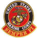 Hot Leathers USMC Semper Fi Military es 3″ x 3″ Patch PPE1140