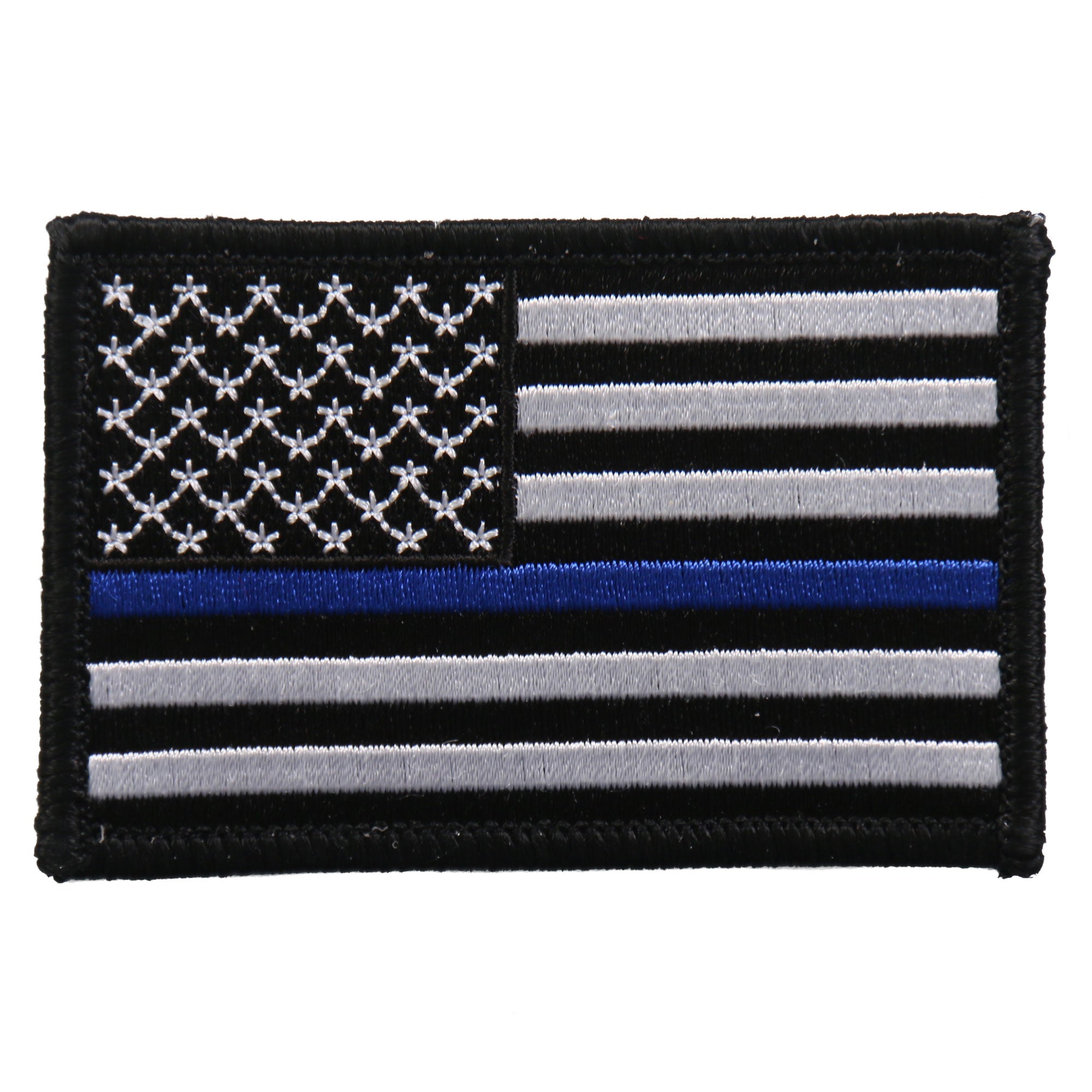 Hot Leathers PPF5111 Flag Thin Blue Line Embroidered 3″x2″ Patch