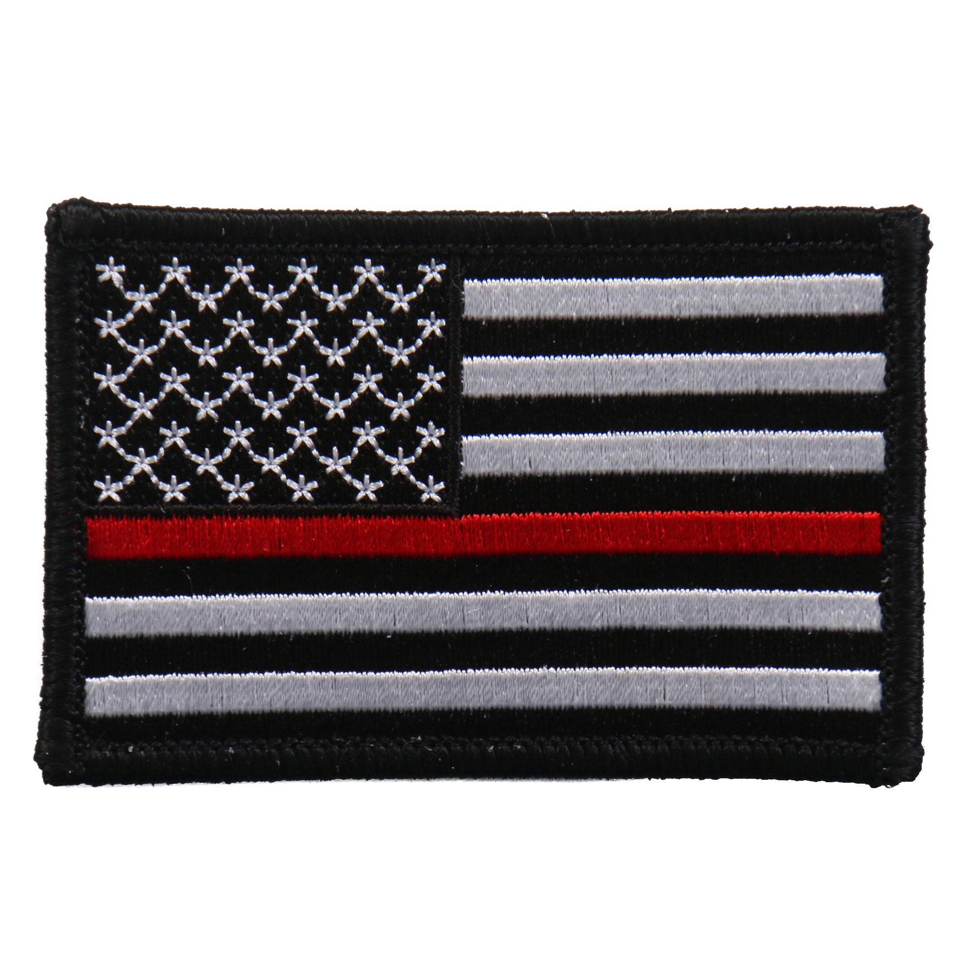 Hot Leathers PPF5112 Flag Thin Red Line Embroidered 3″x2″ Patch