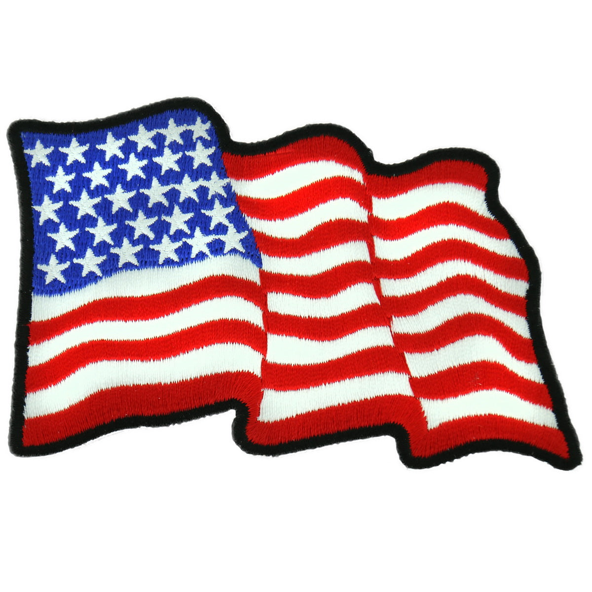 Hot Leathers PPL3812 Wavy U.S. Flag 4″ x 3″ Patch