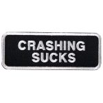Hot Leathers PPL9012 Crashing Sucks 4″ x 2″ Patch