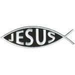 Hot Leathers PPL9077 Jesus Inside Fish 5″ x 2″ Patch