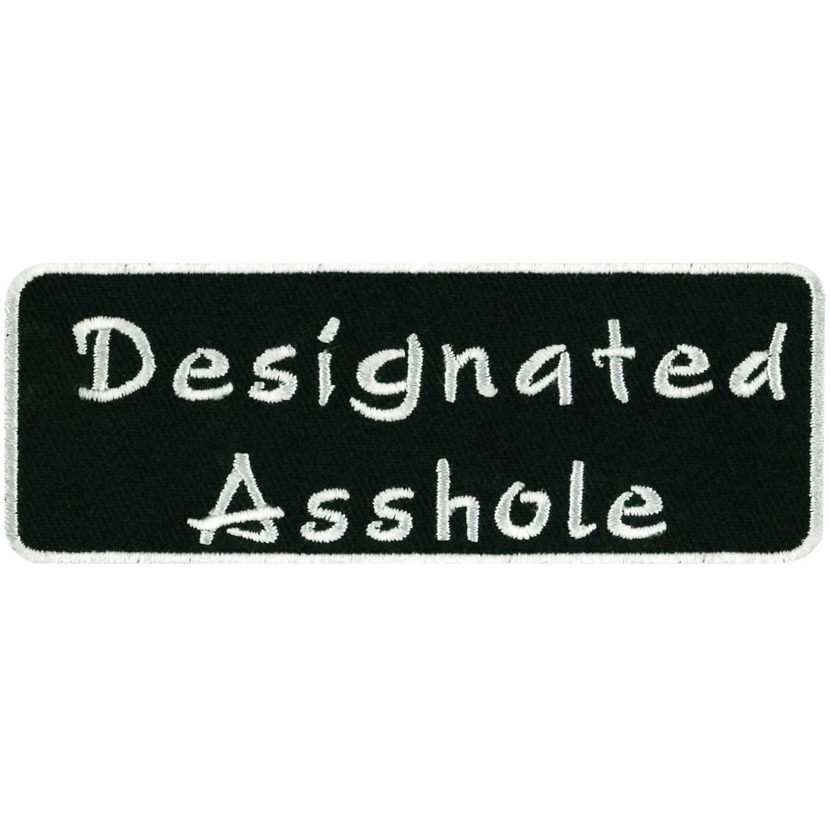 Hot Leathers PPL9096 Designated Asshole 4″ Patch PPL9096