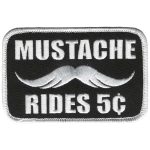 Hot Leathers Mustache Rides 4″ x 3″ Patch PPL9130
