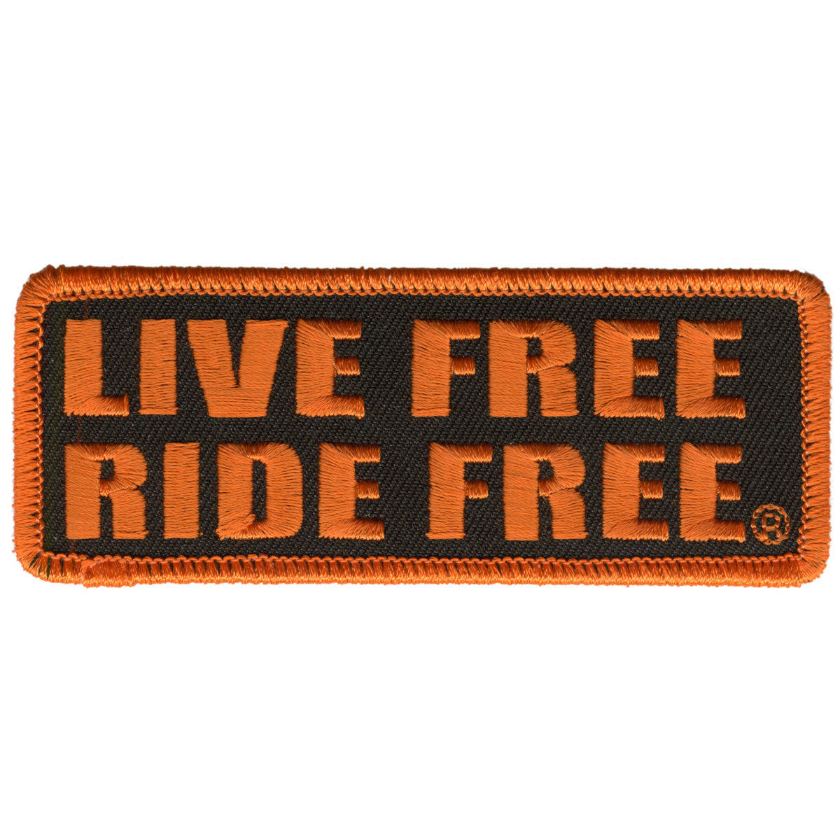 Hot Leathers PPL9197 Live Free Ride Free 4″ x 2″ Patch