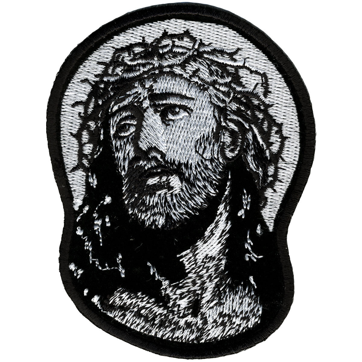 Hot Leathers PPL9296  Jesus in Crown of Thorns 3″ x 4″ Patch