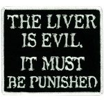 Hot Leathers PPL9300 The Liver is Evil 4″ Patch