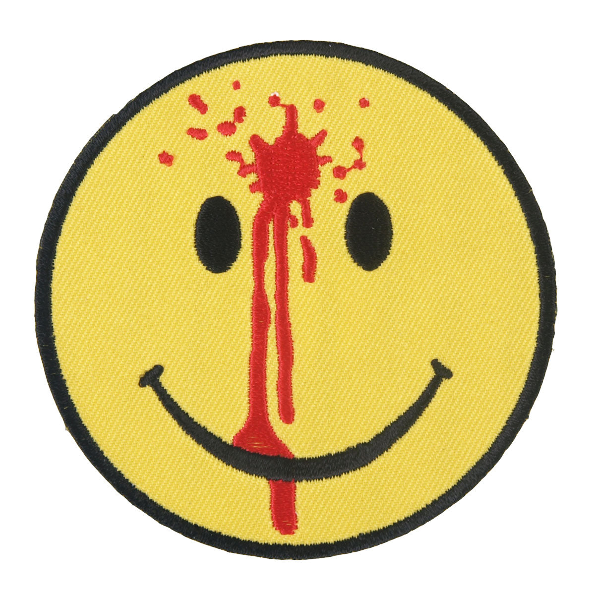 Hot Leathers PPL9328  Smiley Face Bullet Hole Embroidered 3″ x 3″ Patch