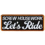 Hot Leathers Lets Ride Embroidered 4″ x 2″ Patch PPL9339
