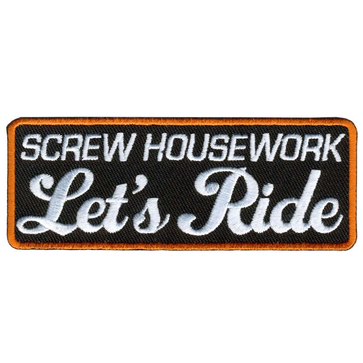 Hot Leathers Lets Ride Embroidered 4″ x 2″ Patch PPL9339