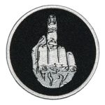 Hot Leathers PPL9375 Circle Middle Finger 3″ x 3″ Patch
