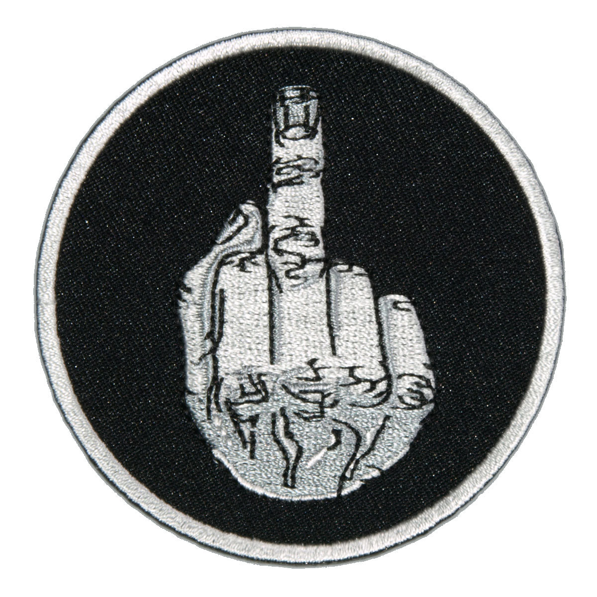 Hot Leathers PPL9375 Circle Middle Finger 3″ x 3″ Patch