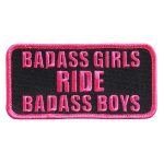 Hot Leathers Badass Girls Ride Embroidered 4″ 4″ x 2″ Patch PPL9399
