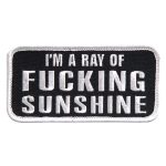 Hot Leathers I’m A Ray of Sunshine Embroidered 4″ 4″ x 2″ Patch PPL9404